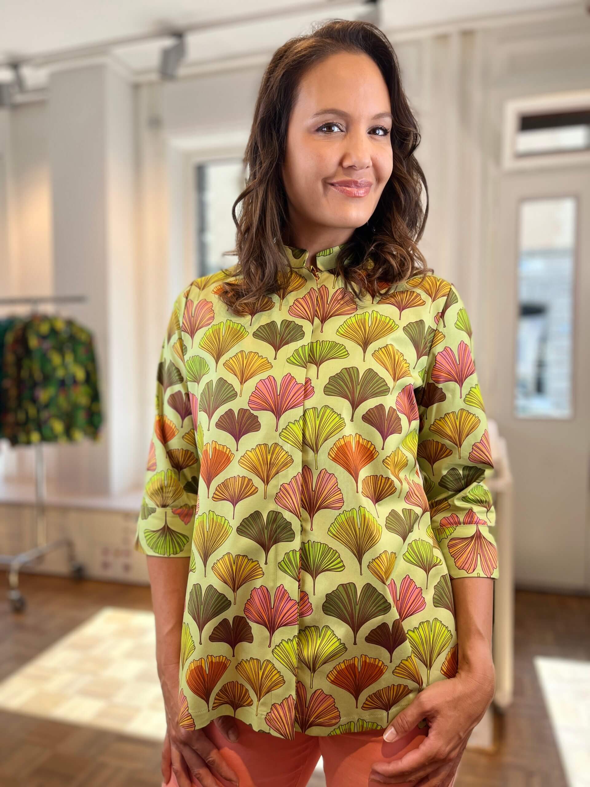 Ginkgo- Blouse Collar Mao