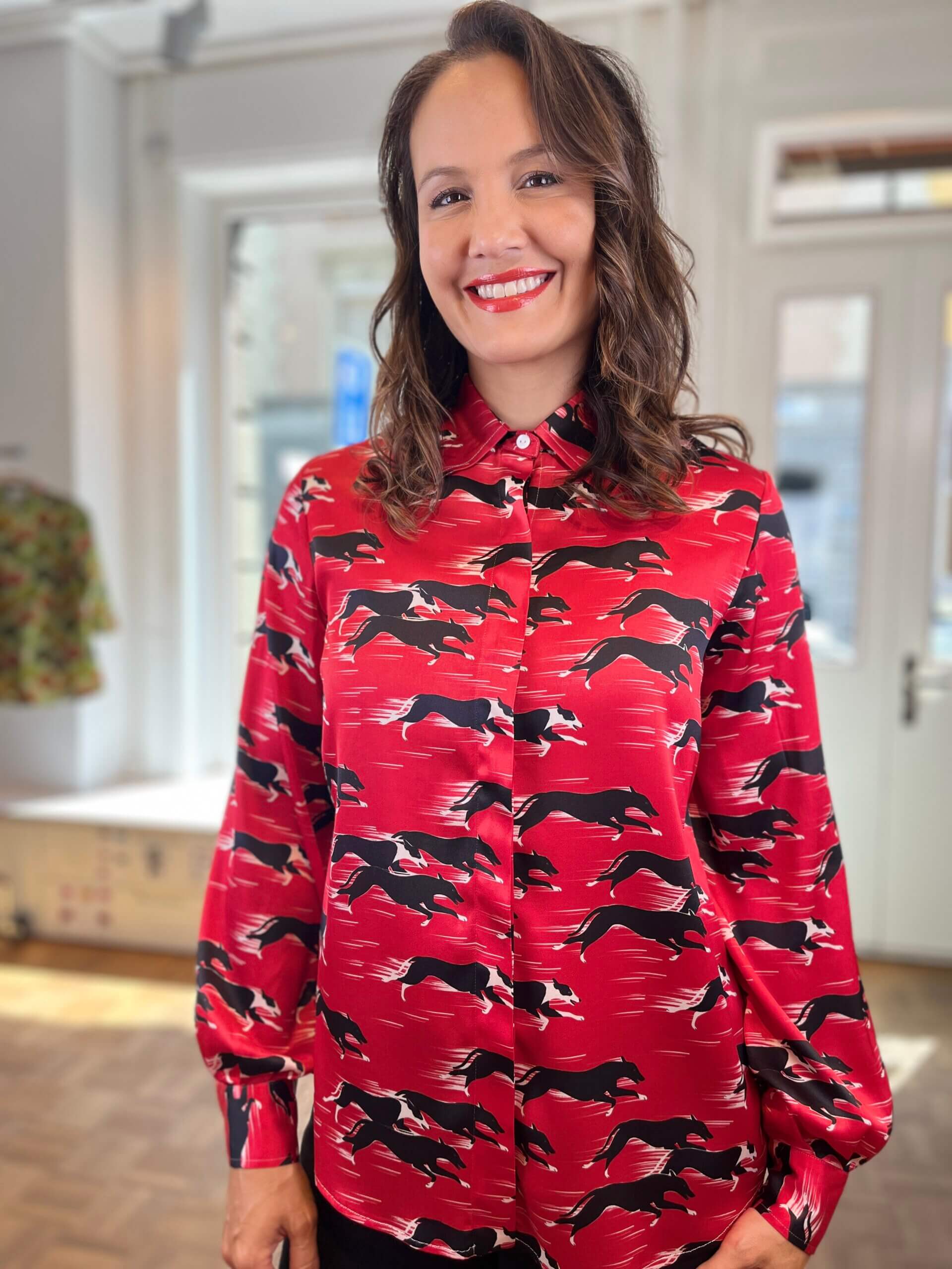 Greyhounds – Silk Blouse