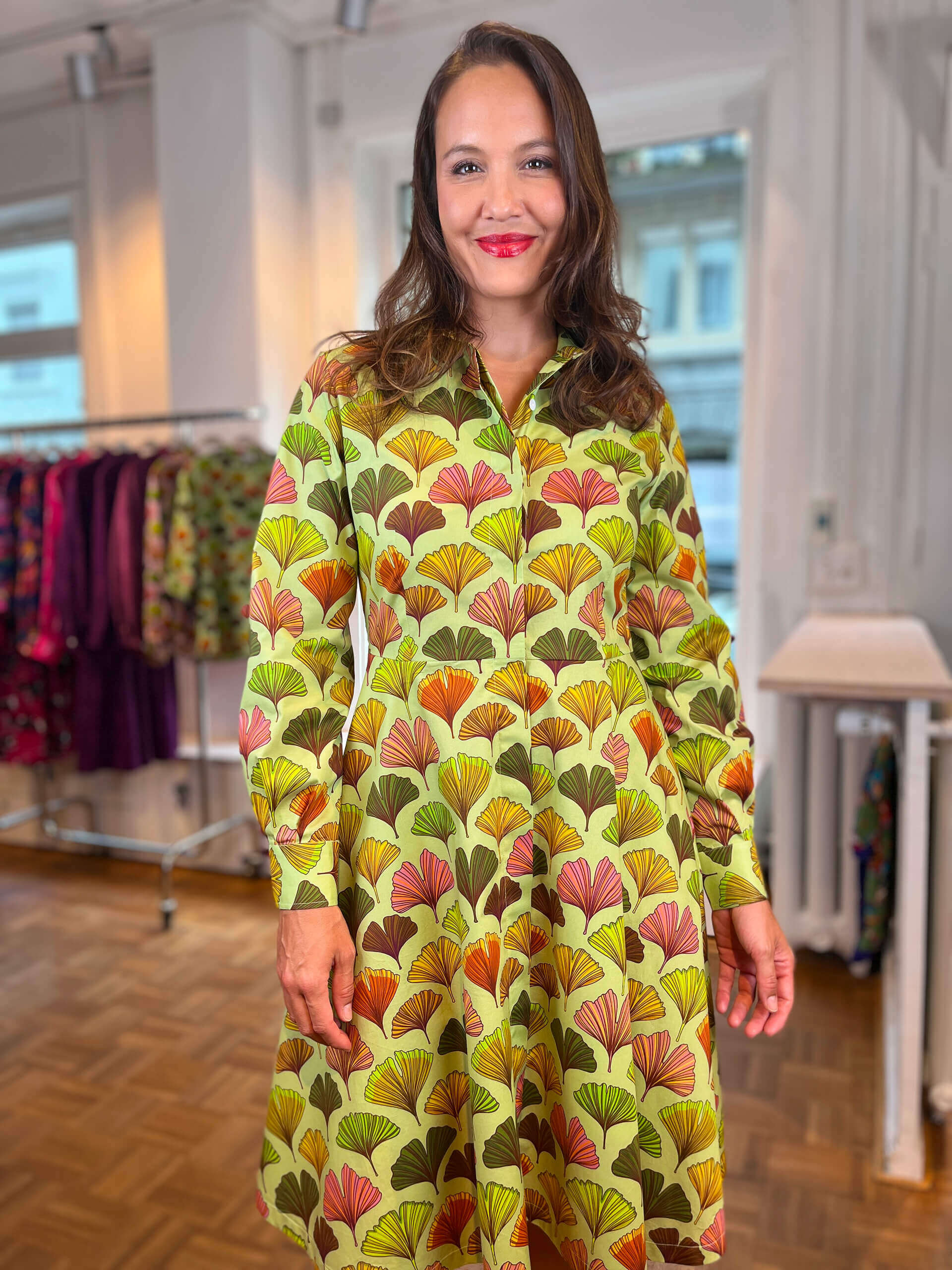 Ginkgo- Dress fitted